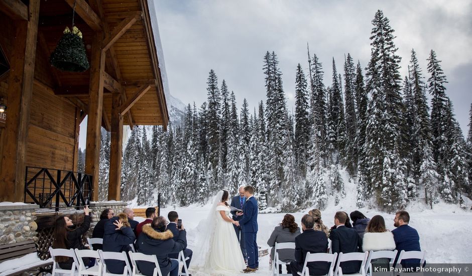 Matthew and Brook's wedding in Field, British Columbia