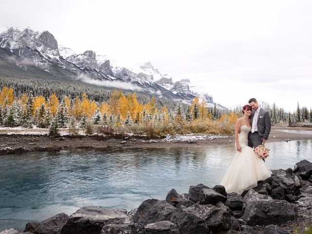 Zack and Laura&apos;s wedding in Canmore, Alberta 12