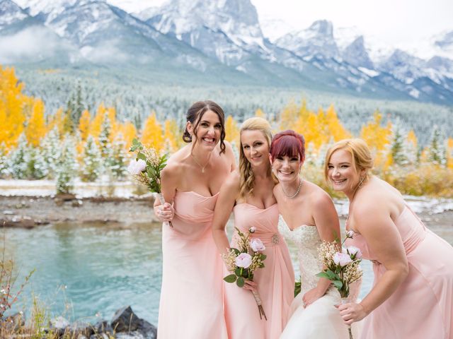 Zack and Laura&apos;s wedding in Canmore, Alberta 37
