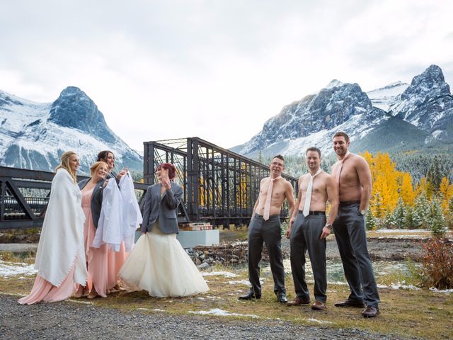 Zack and Laura&apos;s wedding in Canmore, Alberta 51