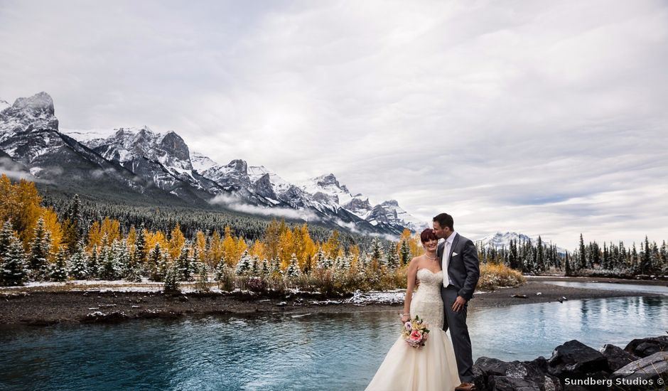 Zack and Laura's wedding in Canmore, Alberta