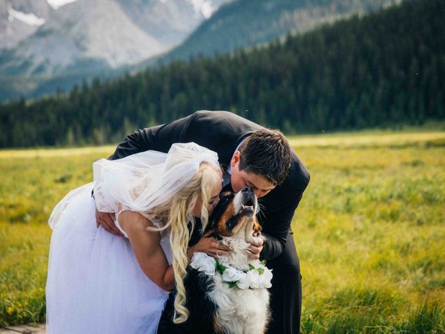 Aleesha and Rhett&apos;s wedding in Canmore, Alberta 28