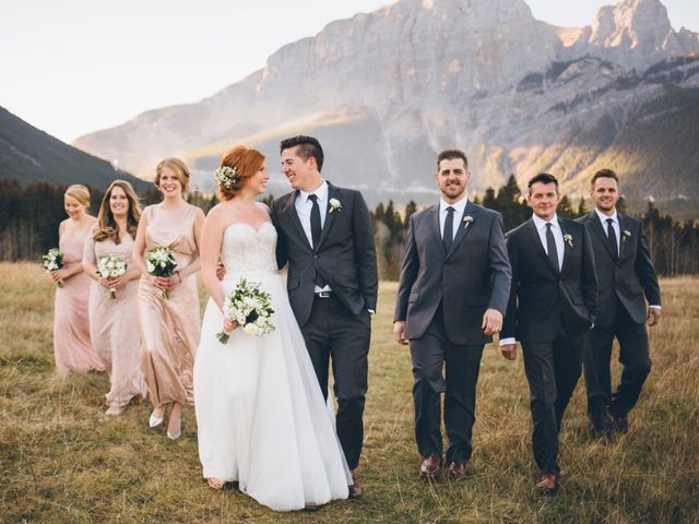 Dustin and Desaree&apos;s wedding in Canmore, Alberta 34
