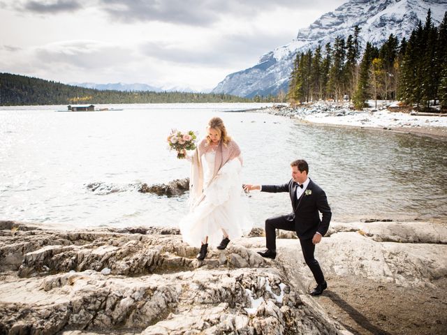 Fraser and Vanessa&apos;s wedding in Banff, Alberta 15