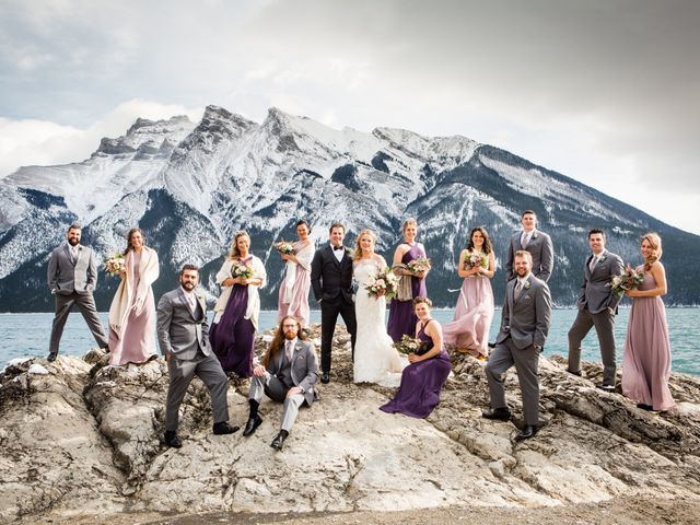 Fraser and Vanessa&apos;s wedding in Banff, Alberta 18