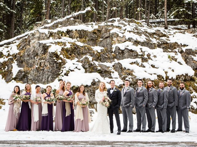 Fraser and Vanessa&apos;s wedding in Banff, Alberta 20