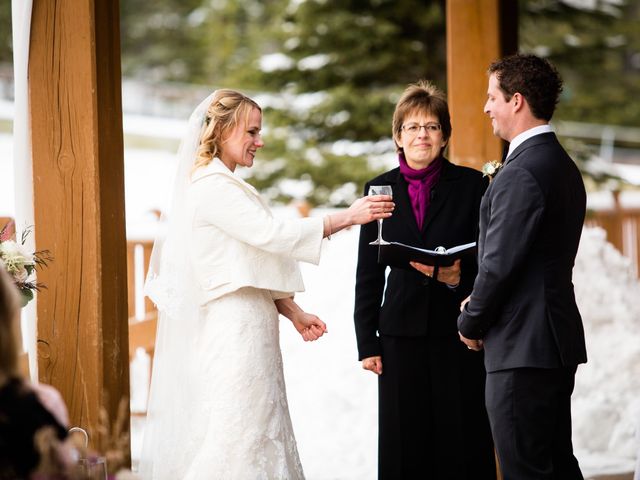 Fraser and Vanessa&apos;s wedding in Banff, Alberta 40