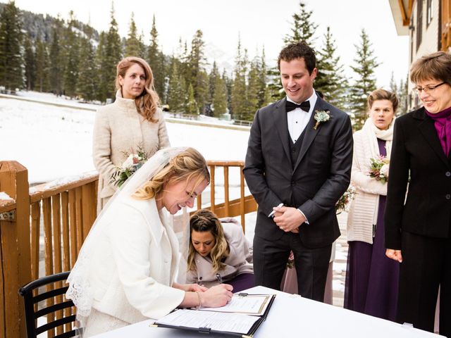 Fraser and Vanessa&apos;s wedding in Banff, Alberta 41