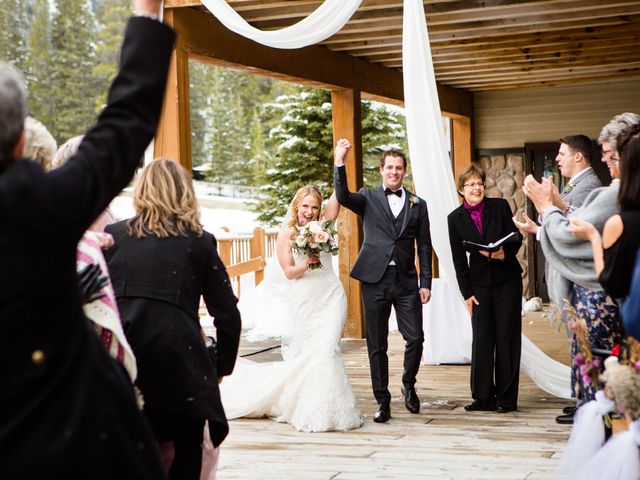 Fraser and Vanessa&apos;s wedding in Banff, Alberta 46