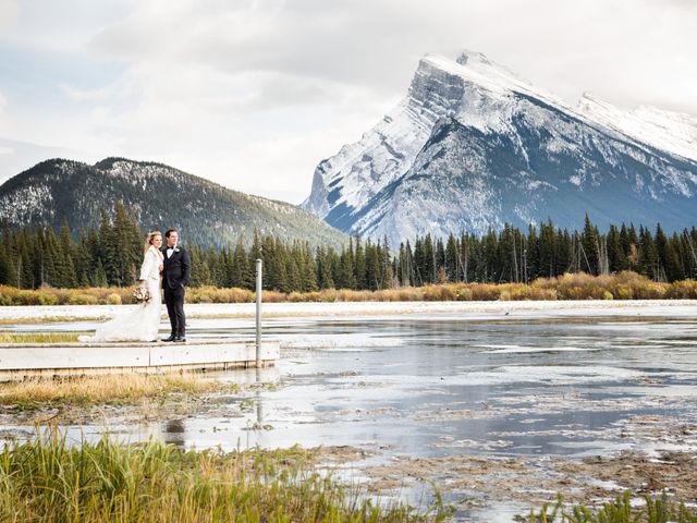 Fraser and Vanessa&apos;s wedding in Banff, Alberta 69