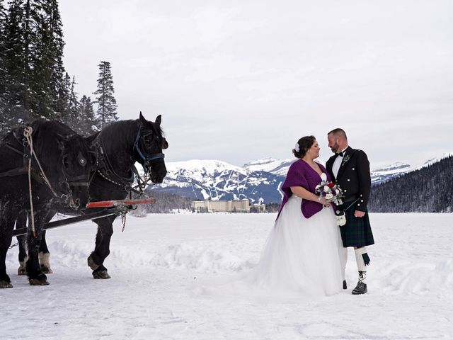 Jay and Cynthia&apos;s wedding in Lake Louise, Alberta 12