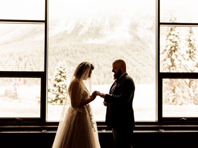 Brandon and Antonia&apos;s wedding in Lake Louise, Alberta 16