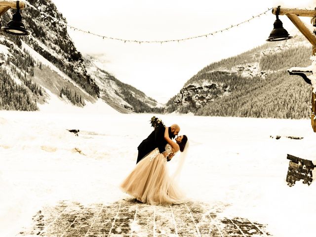 Brandon and Antonia&apos;s wedding in Lake Louise, Alberta 27