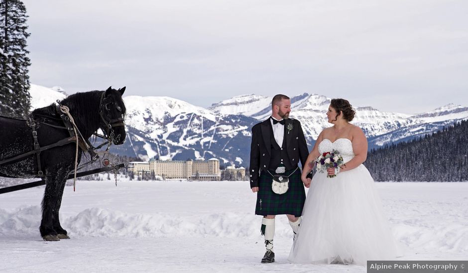 Jay and Cynthia's wedding in Lake Louise, Alberta