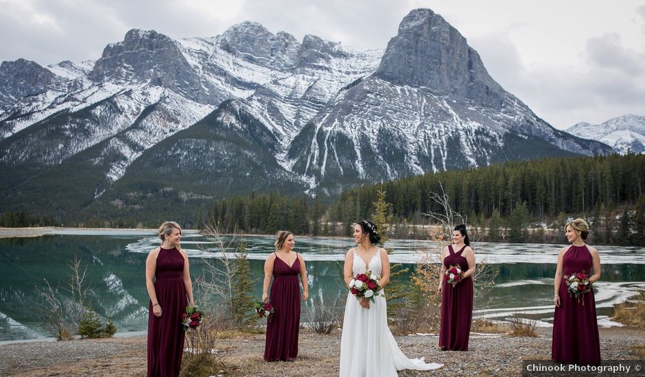 Adam and Erin's wedding in Canmore, Alberta