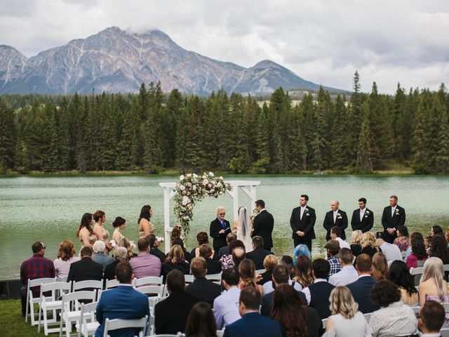 Beau and Miranda's wedding in Jasper, Alberta 1