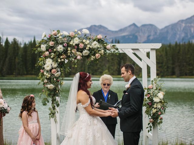 Beau and Miranda's wedding in Jasper, Alberta 5