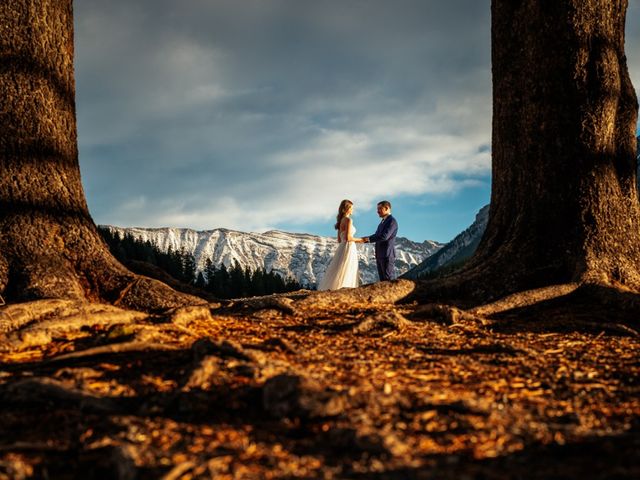 Jordan and Kelly&apos;s wedding in Banff, Alberta 1