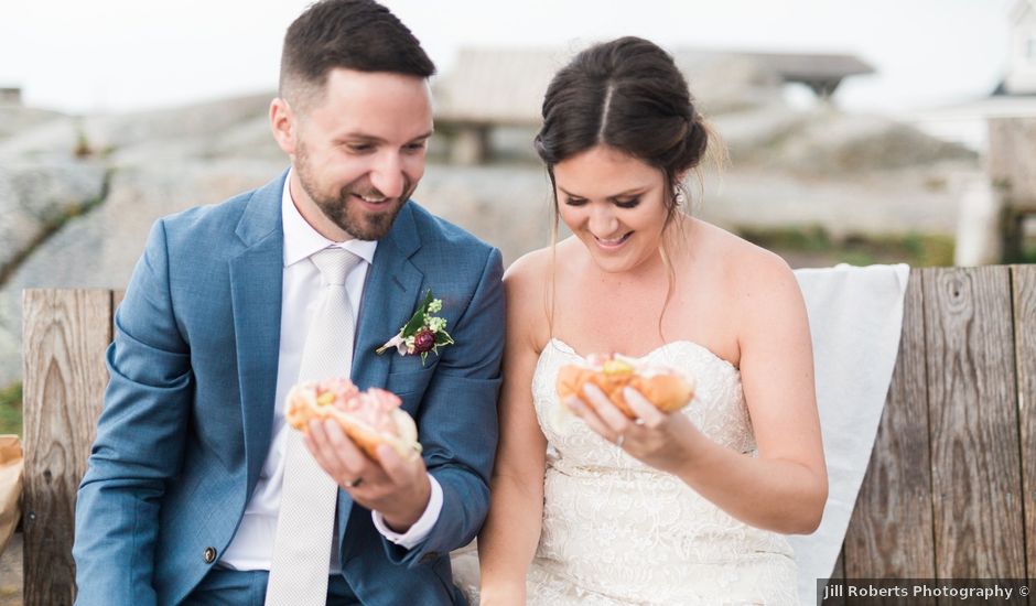 Amanda and Marc's wedding in Peggys Cove, Nova Scotia