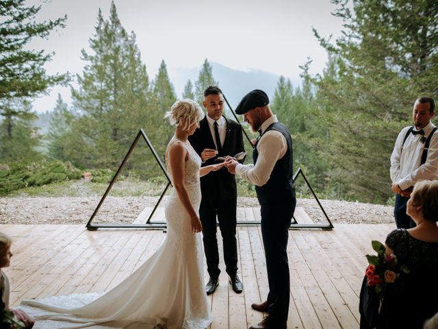 Chris and Michelle&apos;s wedding in Canmore, Alberta 39