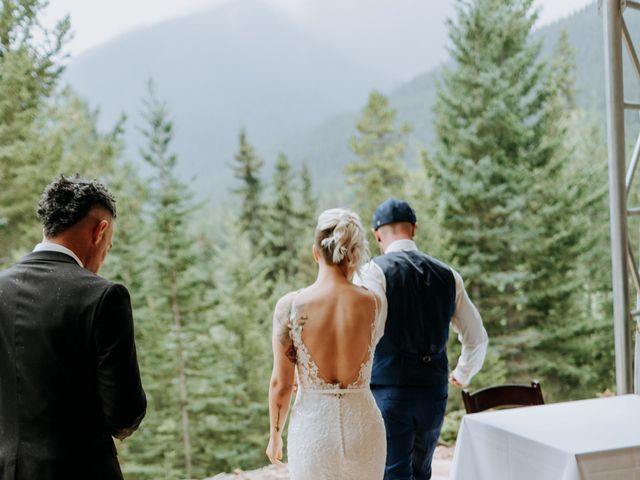 Chris and Michelle&apos;s wedding in Canmore, Alberta 42