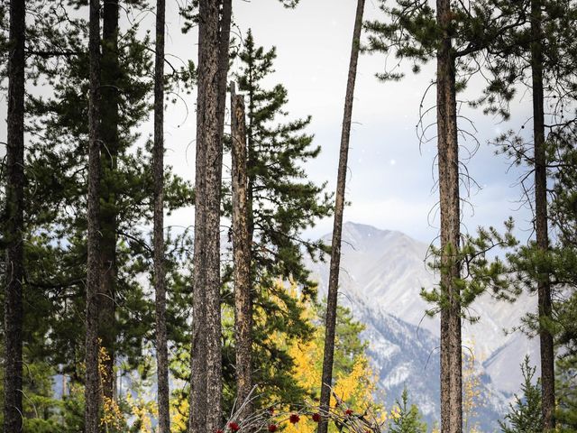 John and Ashlee&apos;s wedding in Canmore, Alberta 6