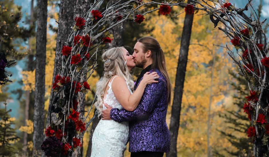 John and Ashlee's wedding in Canmore, Alberta