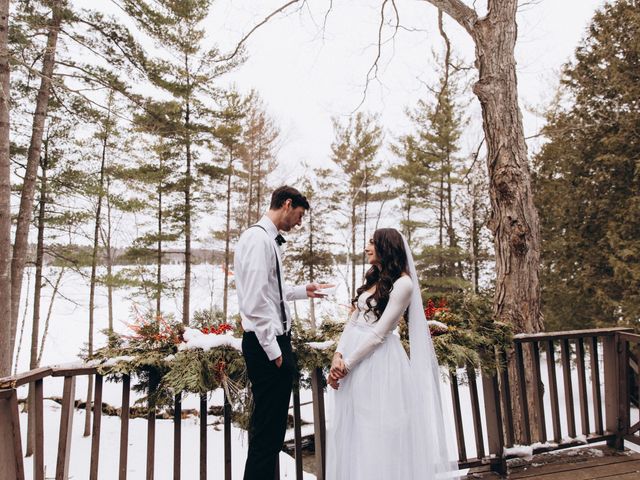 William and Nicole&apos;s wedding in Kawartha Lakes, Ontario 11