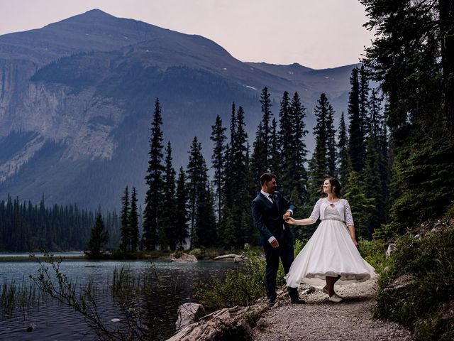 Kent and Janelle&apos;s wedding in Jasper, Alberta 38