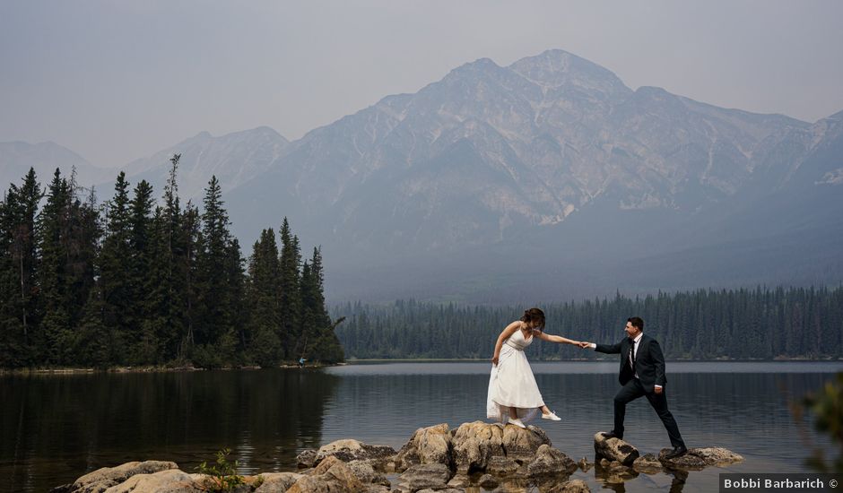 Kent and Janelle's wedding in Jasper, Alberta