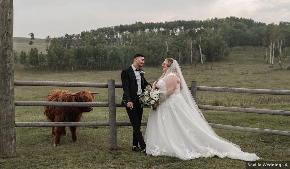Cass and Hunter's wedding in Okotoks, Alberta