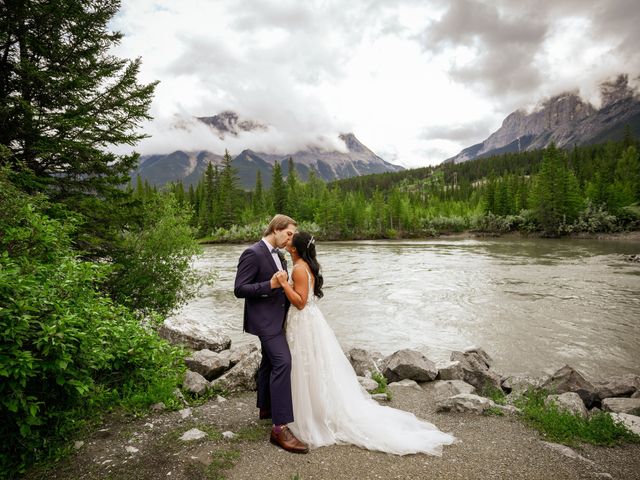 Julia and Scott&apos;s wedding in Canmore, Alberta 1