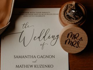 The wedding of Samantha and Mat 1