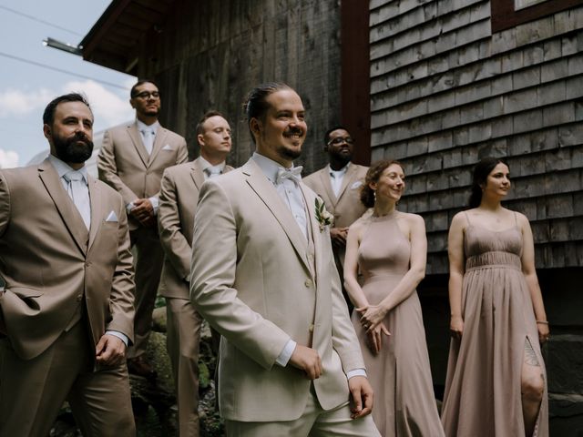 Vincent and Mikaela's wedding in Austin, Quebec 12