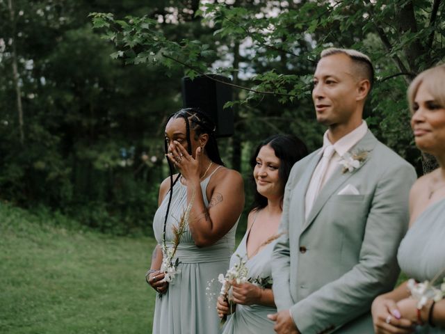 Vincent and Mikaela's wedding in Austin, Quebec 42