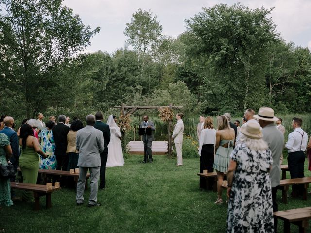Vincent and Mikaela's wedding in Austin, Quebec 46