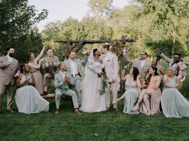 Vincent and Mikaela's wedding in Austin, Quebec 56