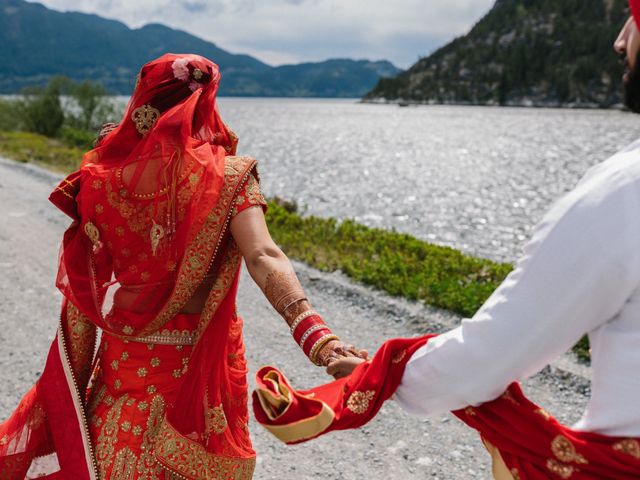 Bikram and Mandy&apos;s wedding in Squamish, British Columbia 52