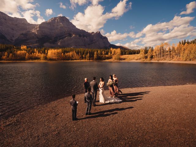 Troy and Jesse&apos;s wedding in Canmore, Alberta 35