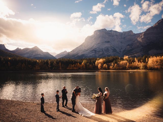 Troy and Jesse&apos;s wedding in Canmore, Alberta 37