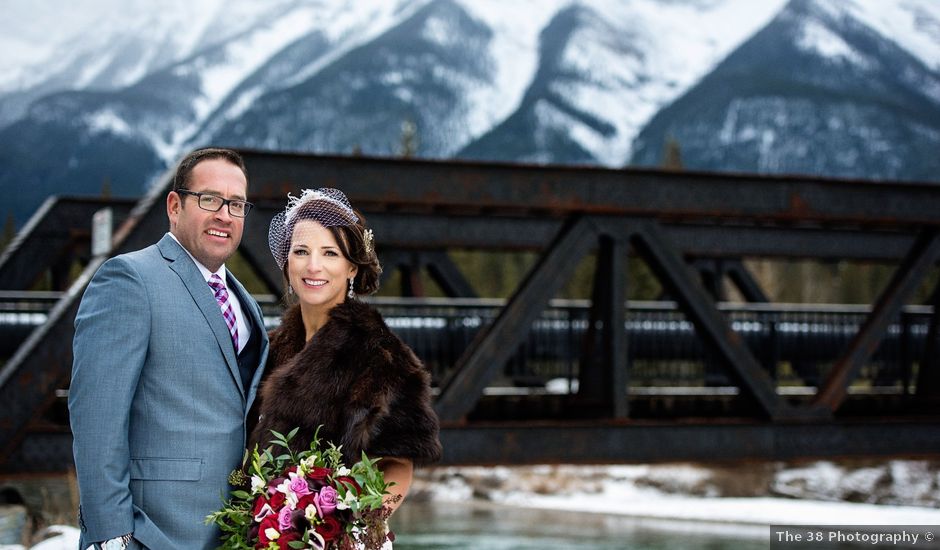 Warren and Elizabeth's wedding in Canmore, Alberta