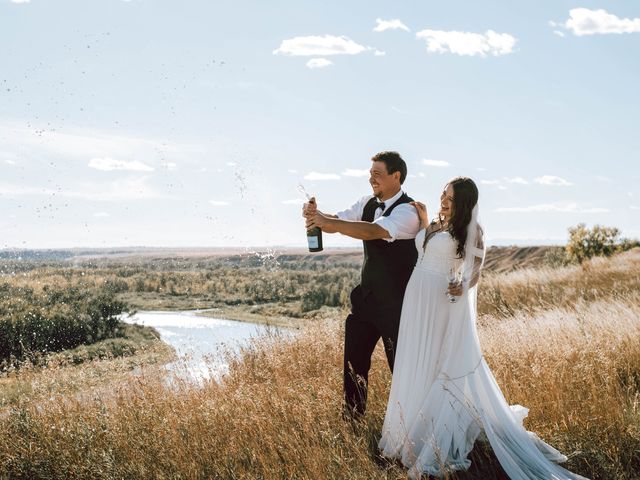 Jordan and Sydney&apos;s wedding in Carseland, Alberta 17