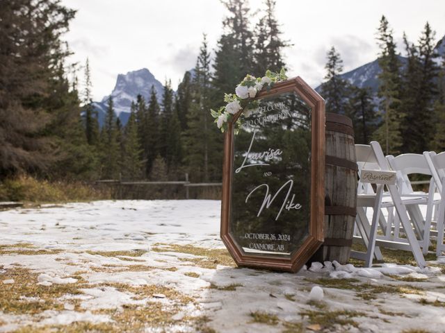 Laurissa and Mike's wedding in Canmore, Alberta 1