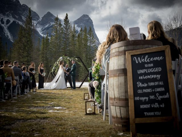Laurissa and Mike's wedding in Canmore, Alberta 9