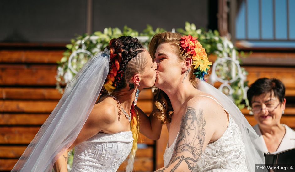 Veronica and Jamie's wedding in Bragg Creek, Alberta