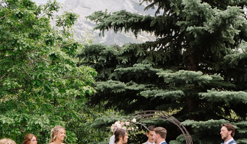 Cole and Kayla's wedding in Canmore, Alberta