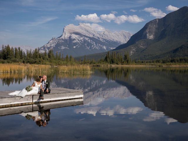 Benjamin and Katrina&apos;s wedding in Banff, Alberta 41