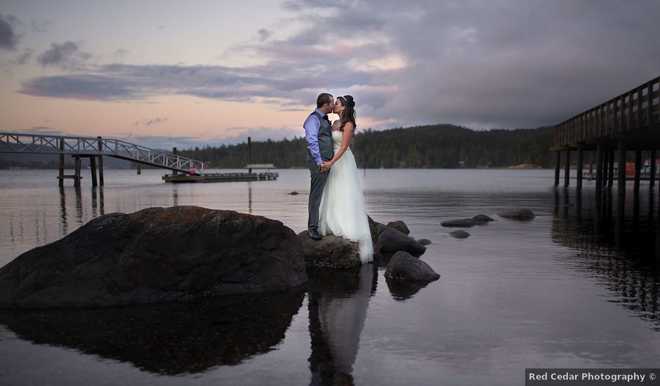 Rich and Ashlee's wedding in Sooke, British Columbia