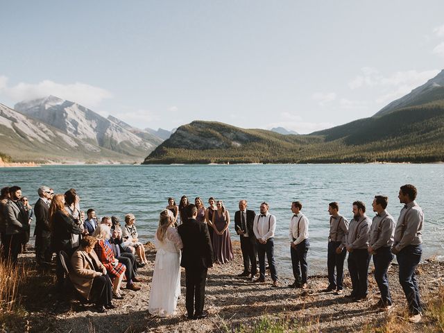 Paul and Marisa&apos;s wedding in Canmore, Alberta 51
