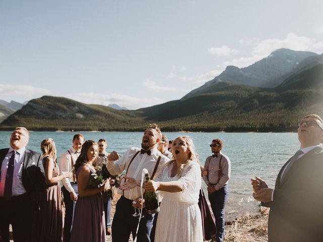 Paul and Marisa&apos;s wedding in Canmore, Alberta 70